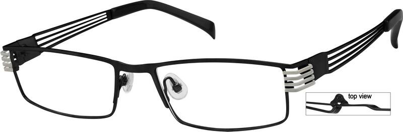 Black Rectangle Glasses #403021 | Zenni Optical