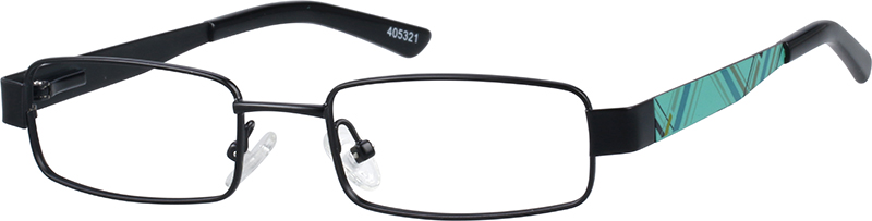 Black Kids’ Rectangle Glasses #405321