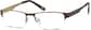 Angle view of Rectangle Glasses 406415 in Brown thumbnail