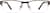 Front view of Rectangle Glasses 406415 in Brown thumbnail