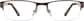 Front view of Rectangle Glasses 406415 in Brown thumbnail