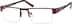 Rectangle Glasses 406618 in Red