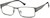 Angle view of Rectangle Glasses 408512 in Steel Gray thumbnail