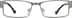 Rectangle Glasses 408512 in Steel Gray