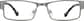 Front view of Rectangle Glasses 408512 in Steel Gray thumbnail