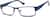 Angle view of Rectangle Glasses 408516 in Blue thumbnail