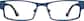 Front view of Rectangle Glasses 408516 in Blue thumbnail