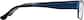 Side view of Rectangle Glasses 408516 in Blue thumbnail