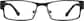 Front view of Rectangle Glasses 408521 in Black thumbnail
