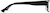 Side view of Rectangle Glasses 408521 in Black thumbnail