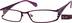 Rectangle Glasses 409317 in Purple