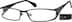 Rectangle Glasses 409321 in Black