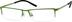 Rectangle Glasses 409524 in Green