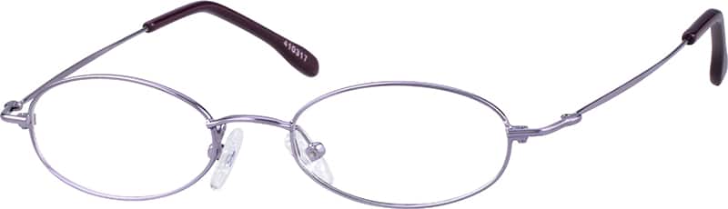 Angle view of Oval Glasses 410317 in Purple