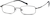Angle view of Rectangle Glasses 410512 in Gray thumbnail