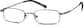 Angle view of Rectangle Glasses 410512 in Gray thumbnail