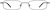 Front view of Rectangle Glasses 410512 in Gray thumbnail