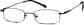 Angle view of Rectangle Glasses 410521 in Black thumbnail