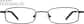Front view of Rectangle Glasses 410521 in Black thumbnail