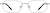 Front view of Rectangle Glasses 410811 in Silver thumbnail