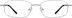 Rectangle Glasses 410811 in Silver
