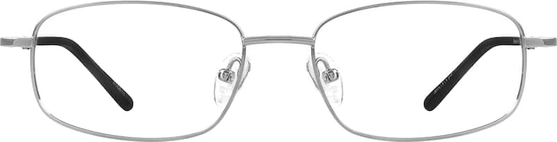 Silver Rectangle Glasses #410811 | Zenni Optical