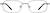 Front view of Rectangle Glasses 410812 in Gray thumbnail