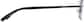 Side view of Rectangle Glasses 410812 in Gray thumbnail