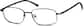 Angle view of Rectangle Glasses 410821 in Black thumbnail