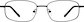 Front view of Rectangle Glasses 410821 in Black thumbnail