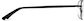 Side view of Rectangle Glasses 410821 in Black thumbnail