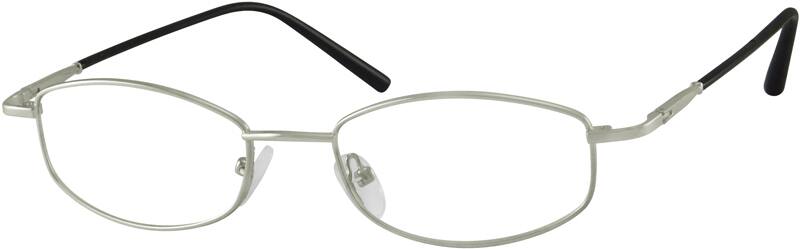 Angle view of Oval Glasses 411211 in Silver