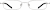 Front view of Rectangle Glasses 411511 in Silver thumbnail