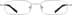 Rectangle Glasses 411511 in Silver