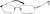 Angle view of Rectangle Glasses 411512 in Gray thumbnail