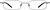 Front view of Rectangle Glasses 411512 in Gray thumbnail