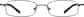 Front view of Rectangle Glasses 411512 in Gray thumbnail