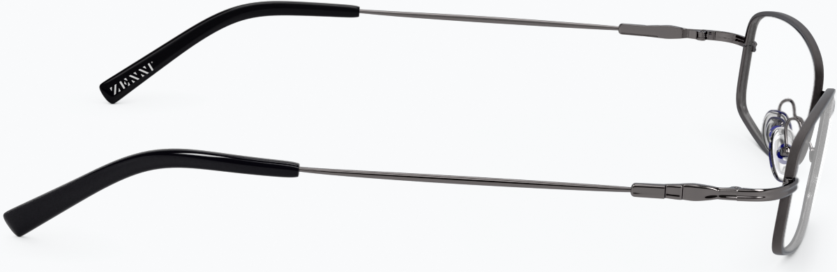 Side view of Rectangle Glasses 411512 in Gray thumbnail