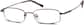 Angle view of Rectangle Glasses 411515 in Brown thumbnail