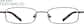 Front view of Rectangle Glasses 411515 in Brown thumbnail
