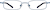 Front view of Rectangle Glasses 411516 in Blue thumbnail