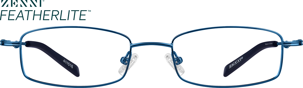 Blue Rectangle Glasses