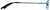 Side view of Rectangle Glasses 411516 in Blue thumbnail