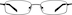 Rectangle Glasses 411521 in Black