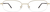 Front view of Rectangle Glasses 411814 in Gold thumbnail
