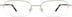 Rectangle Glasses 411814 in Gold