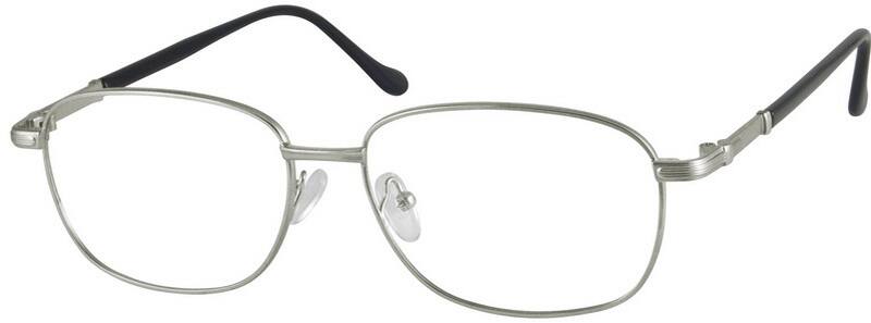 Silver Rectangle Glasses #412811 | Zenni Optical