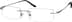 Rimless Glasses 413112 in Gray