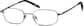 Angle view of Rectangle Glasses 413412 in Gray thumbnail