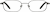 Front view of Rectangle Glasses 413412 in Gray thumbnail